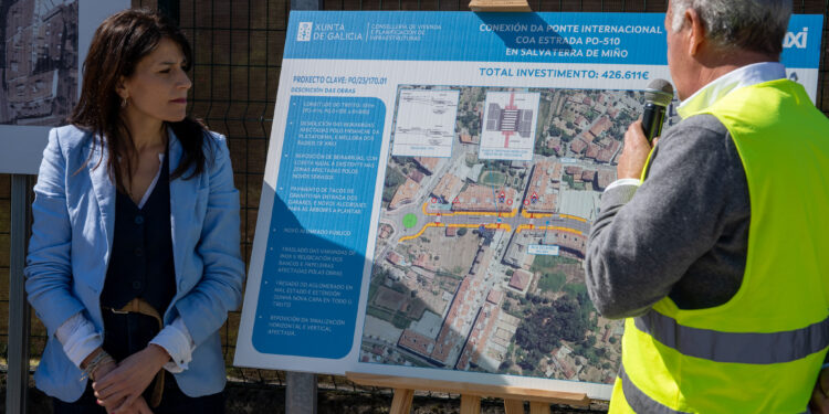 Finalizan las obras de la calle Miño en Salvaterra tras una inversión de 426.000 euros de la Xunta