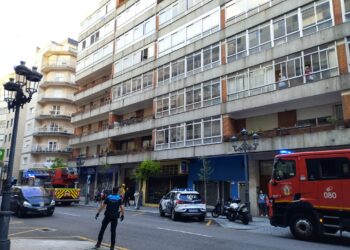 Despliegue de Bomberos y emergencias en Vigo para un rescate humanitario