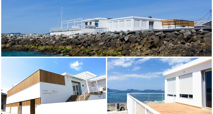 Así lucen ya las instalaciones (con nueva terraza y vistas a las Cíes) de uno de los clubes con más historia de Vigo