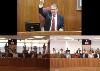 Caballero festeja la aprobación del PXOM con su ya clásico «¡Viva, Vigo!»