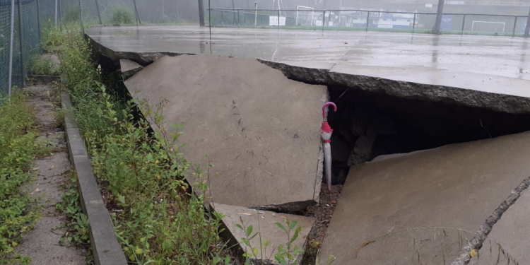 Las obras de reparación del muro de contención del Sárdoma, pendientes de un último escollo