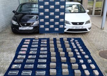 Una operación por tráfico de drogas en Vigo se salda con dos detenidos y un botín de 33 kilos de cocaína y 41 de hachís