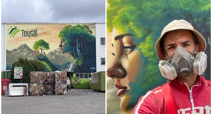 Fichaje estrella (y medioambiental): la diosa Gaia deslumbra en el punto limpio de Vigo