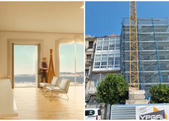 Así será la segunda vida del histórico edificio de Vigo convertido en apartahotel de lujo: siete pisos y vistas a la Ría
