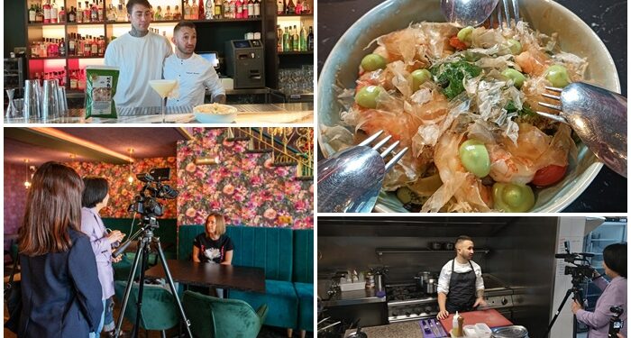 Un canal de Japón aterriza en Vigo para mostrar al mundo cómo se cocina el «danzarín» ‘katsuobushi’