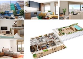 Avanzan a buen ritmo las obras de 18 nuevas viviendas (una con piscina y casi todas vendidas) en el centro de Vigo