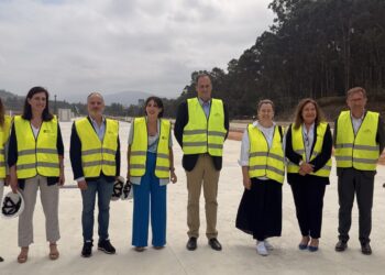 Xunta, Puerto de Vigo y Zona Franca visitan las obras del apartadero ferroviario de la Plisan