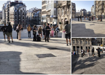 La Porta do Sol se transforma en un plató de cine