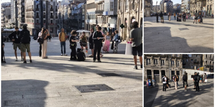 La Porta do Sol se transforma en un plató de cine