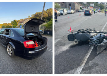 Herido grave el piloto de una moto tras chocar contra un turismo que realizaba un cambio de sentido