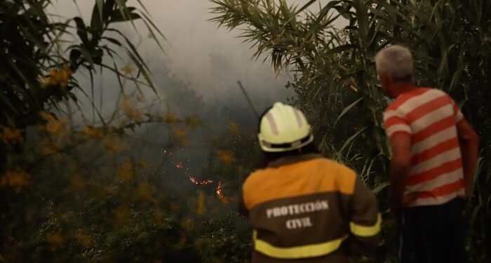 Un incendio en Carballeda de Avia calcina 20 hectáreas, mientras los de Meaño y Salvaterra siguen controlados