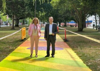 Caballero: «La senda peatonal pintada más larga del mundo está en Coia»