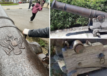 Los cañones rusos de Vigo no tienen quien los repare