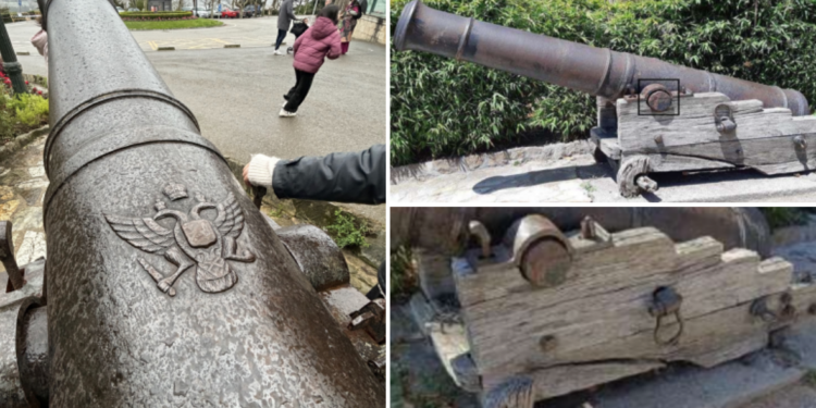 Los cañones rusos de Vigo no tienen quien los repare