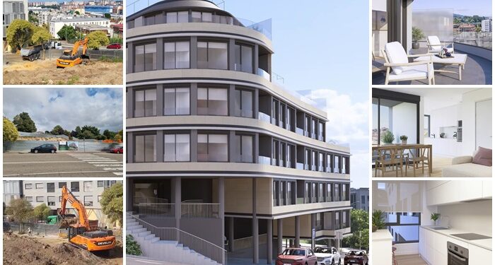 Las obras de un nuevo edificio con 66 viviendas en una zona estratégica de Vigo ya están en marcha: así son los pisos