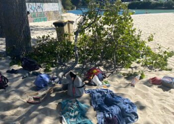 Herida grave una mujer tras caerle una rama encima en la playa de Samil