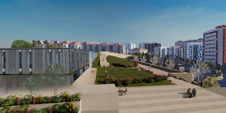 Una constructora del barrio reconstruirá el muro del parque de Navia