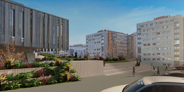 Una constructora del barrio reconstruirá el muro del parque de Navia