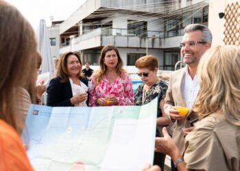 Primer mapa del Camino Portugués de la Costa a su paso por Vigo (a falta de señales oficiales)