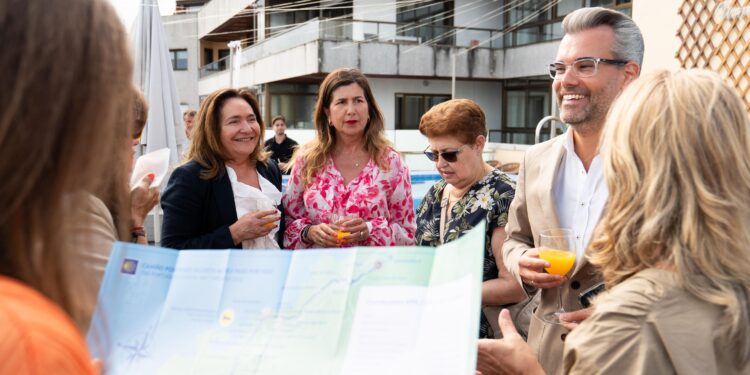 Primer mapa del Camino Portugués de la Costa a su paso por Vigo (a falta de señales oficiales)