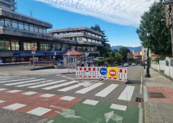 Primeras restricciones de tráfico en pleno centro de Vigo por las obras de las rampas del Paseo de Granada