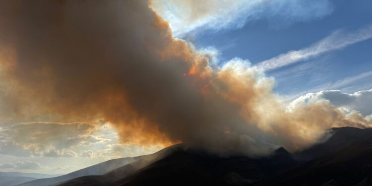 La línea ferroviaria entre Galicia y Madrid se recuperará esta tarde mientras los incendios arrasan 73.000 hectáreas