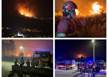 Alerta máxima por graves incendios al norte de Portugal: desalojos, evacuaciones y bomberos heridos