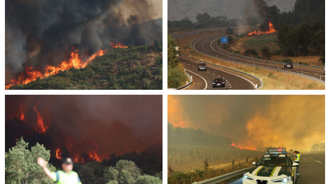Restablecida la circulación de trenes en Galicia bloqueados por los incendios