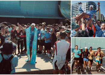 Un corazón celeste en el asfalto: Pablo Otero recorre 70 kilómetros para unir su casa y su pasión