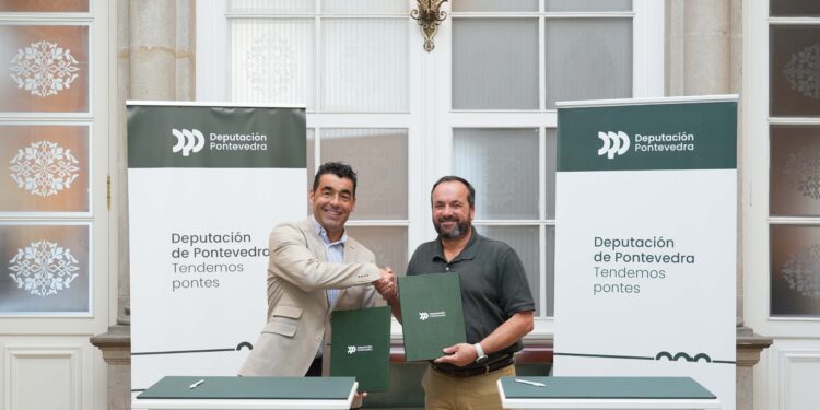 La Diputación y Vilaboa acuerdan financiar la humanización del entorno del Consistorio