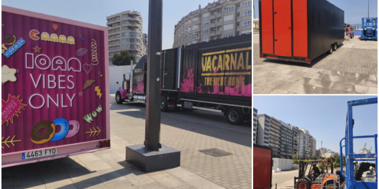 Arranca el montaje del mayor festival de hamburguesas de España