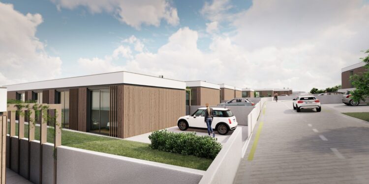 La futura urbanización de nueve chalés en Beade recibe licencia para crecer