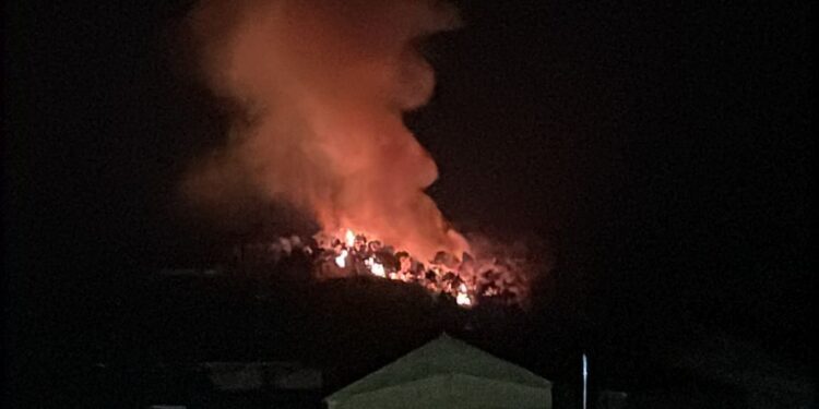 Estabilizado tras 9 horas de trabajo un incendio en Mondariz que afectó a unas 20 hectáreas