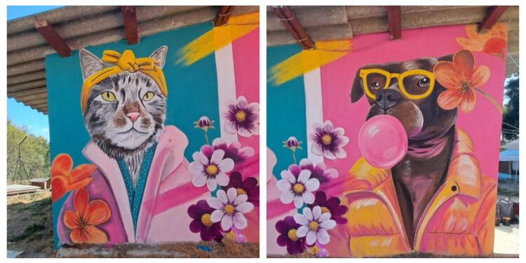 El mural de Eva Casais en Os Biosbardos es elegido como el mejor del mundo y ahora compite por el título anual