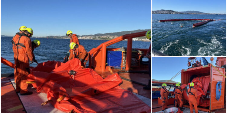 Una impresionante maniobra de emergencia en la ría alarma a la ciudad