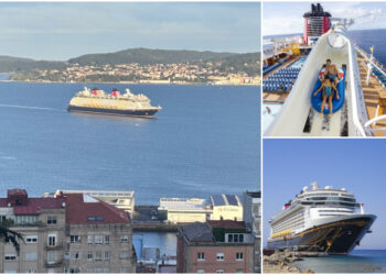 El Disney Fantasy despliega su magia en Vigo