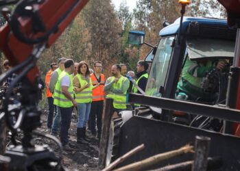 Augas de Galicia trabaja en Cobres para evitar el arrastre de cenizas a ríos