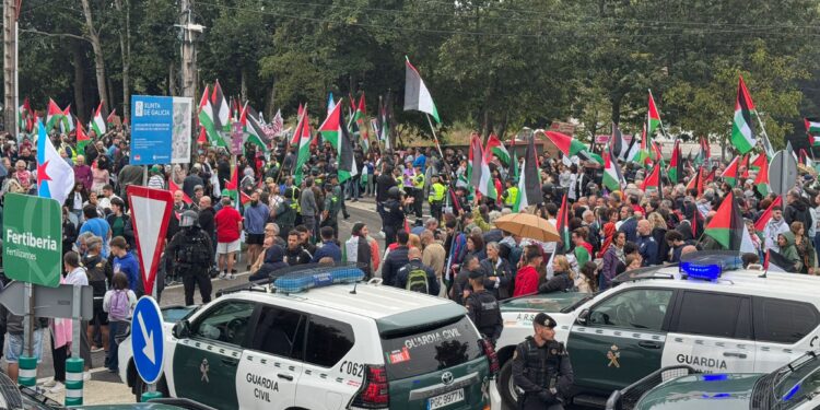 Cortado el final de la etapa de La Vuelta en Mos