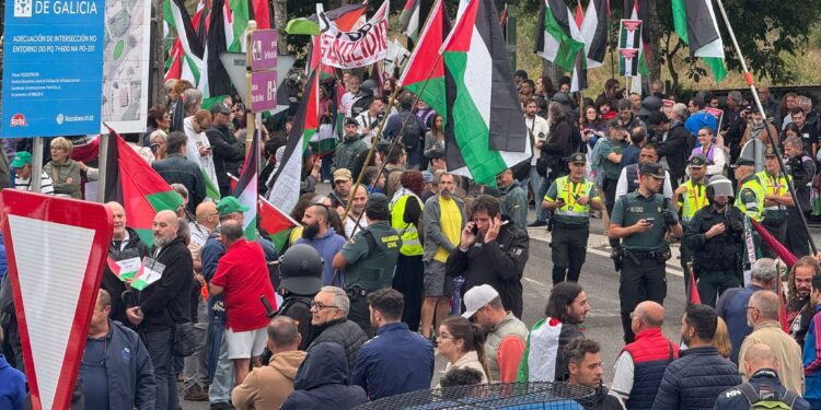 Cortado el final de la etapa de La Vuelta en Mos