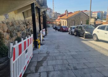 Nuevo cerco al tráfico en el Casco Vello de Vigo: más obras en el mirador del Paseo de Alfonso