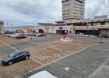 La Praza do Rei, parking habilitado para concejales mientras duran las obras del entorno