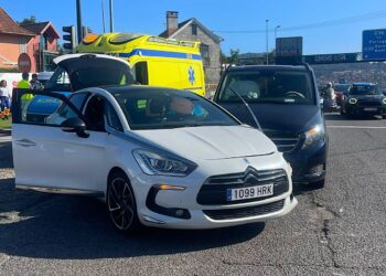 El 061 interviene dos veces en sendos accidentes consecutivos en la A-55