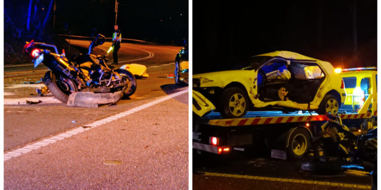 Muere un motorista en un grave accidente múltiple en Vigo