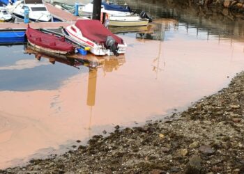 ¿Quién es el responsable de las extrañas manchas anaranjadas de la ría de Vigo?