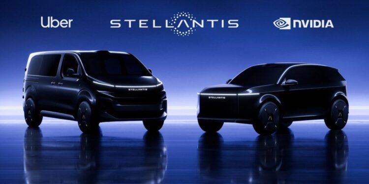 Stellantis se une a Nvidia y Uber para lanzar miles de robotaxis sin conductor