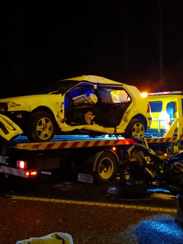 Muere un motorista en un grave accidente múltiple en Vigo