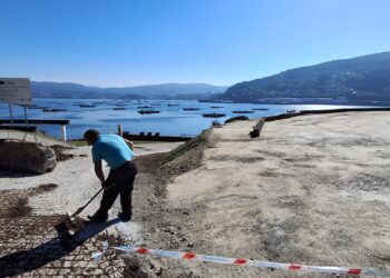 Un nuevo y espectacular balcón a la ría asoma ya junto al Puente de Rande