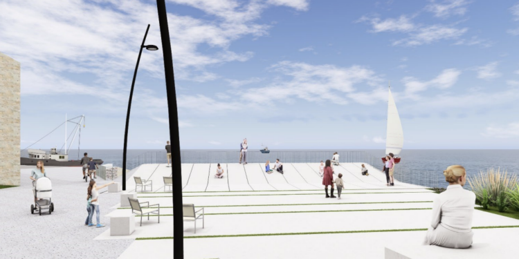 Arranca el derribo de un antiguo restaurante (con corte de tráfico) para que Vigo atesore un nuevo mirador a la Ría