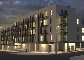 Así serán los 8 edificios que ya están en obras en Navia y que ofrecerán 273 nuevas viviendas públicas