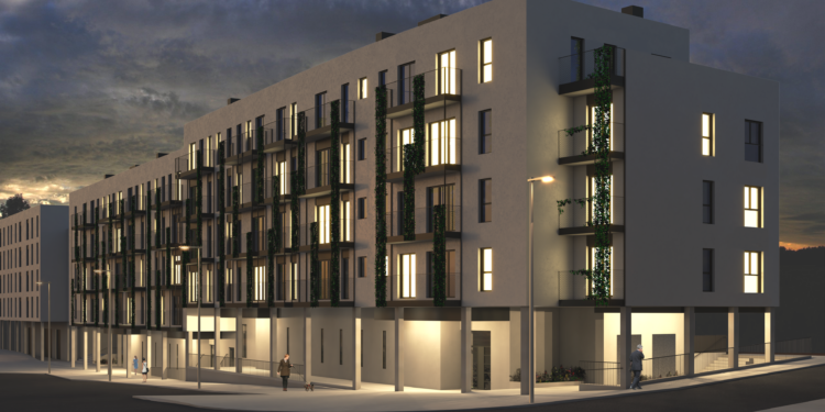 Así serán los 8 edificios que ya están en obras en Navia y que ofrecerán 273 nuevas viviendas públicas